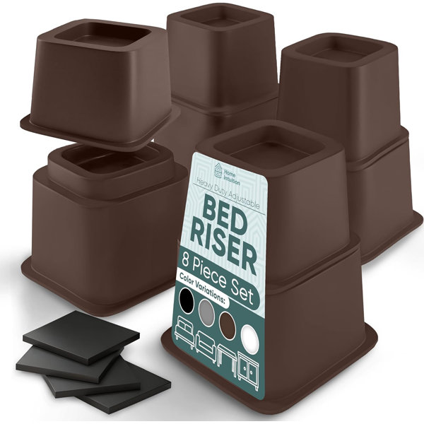 Home Intuition 14.9'' Bed Risers Wayfair